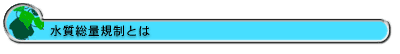 水質総量規制とは