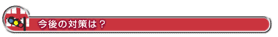 今後の対策は？