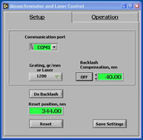 Monochromator Software
