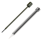 Xtend ceramic pin (top), Inox pin (bottom)