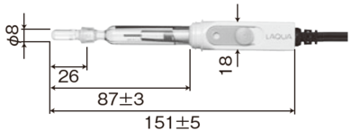 スリーブ ToupH 電極 （9681S-10D） 外形寸法図