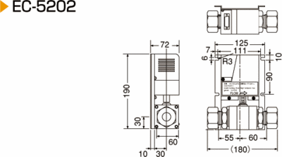 Dimensions of EC-5000 Series