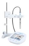LAQUA F-74 Bench Meter, Electrode Stand, and pH Electrode: Click here to enlarge