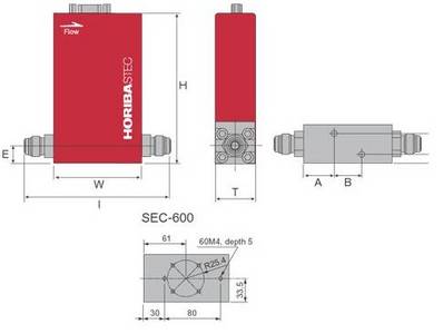 Dimensions for SEC-400MK3 and SEC-500MK3