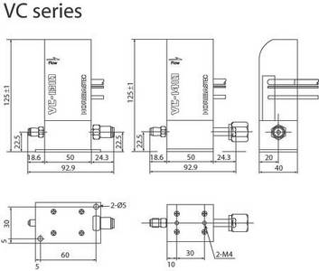 Dimensions of Direct Liquid Injection System