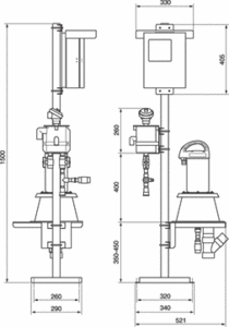 外形寸法図 (mm)