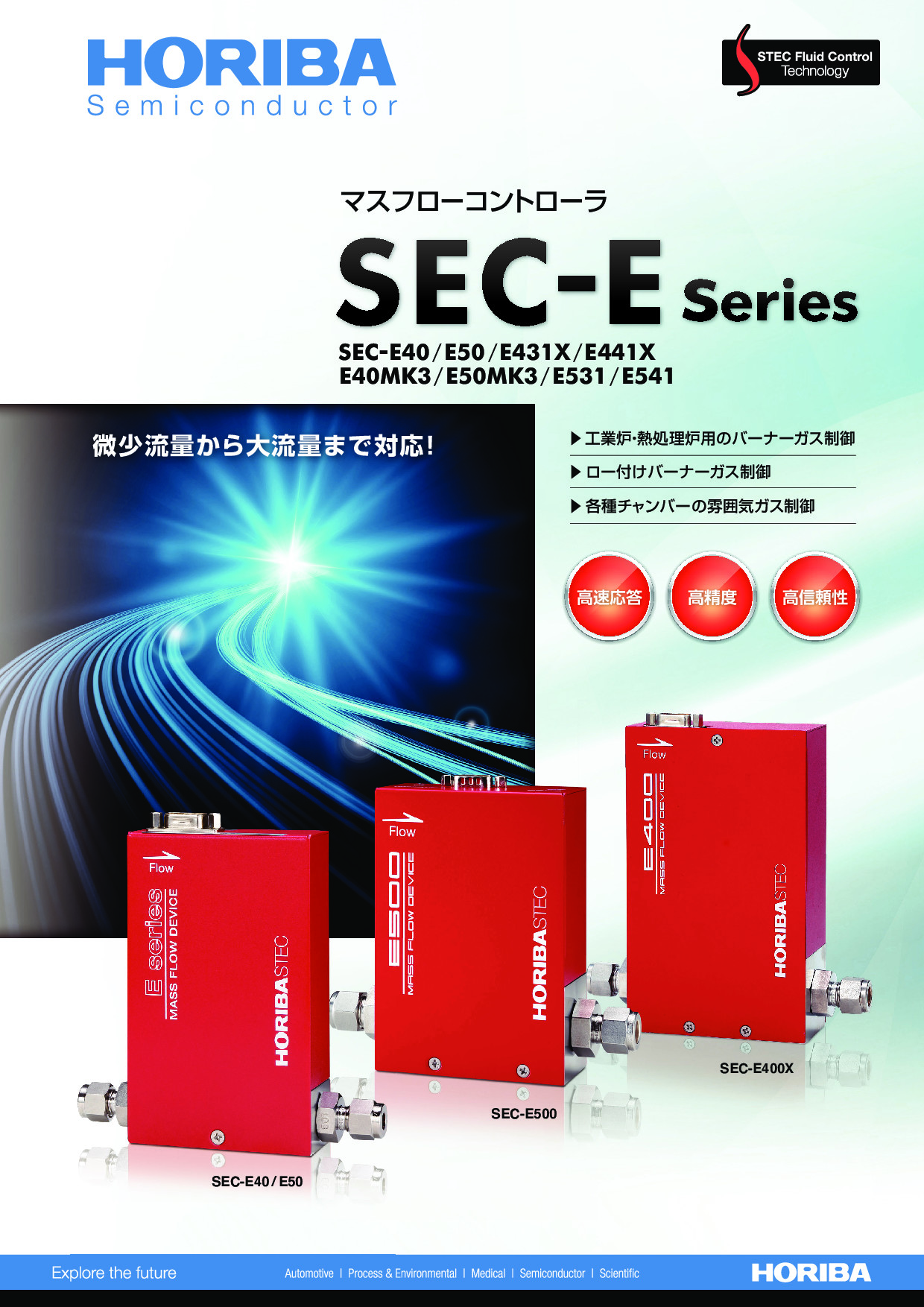 アナログマスフローコントローラ SEC-E Series