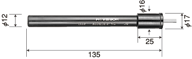 塩化物イオン電極 8002-10C 外形寸法図